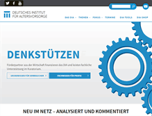 Tablet Screenshot of dia-vorsorge.de